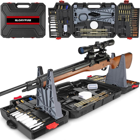 Elite Universal Gun Cleaning Kit, Cleaning Stand for All Caliber