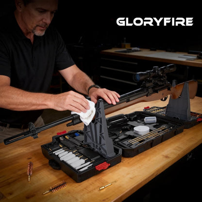 Elite Universal Gun Cleaning Kit, Cleaning Stand for All Caliber
